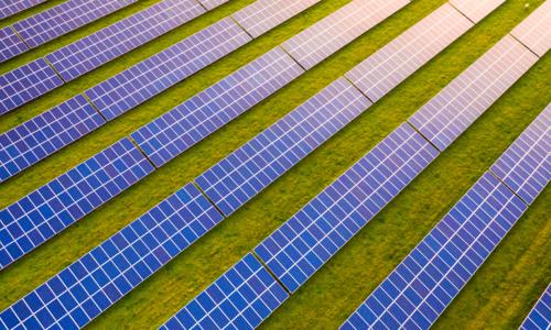 Solar panel wind farm 
