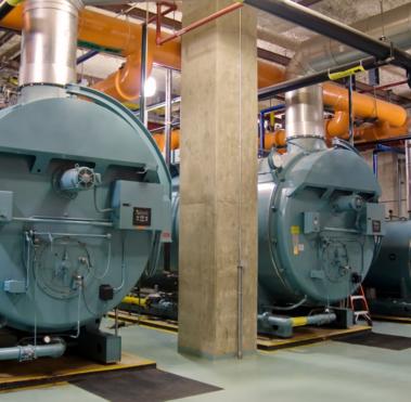 Boilers in a factory 