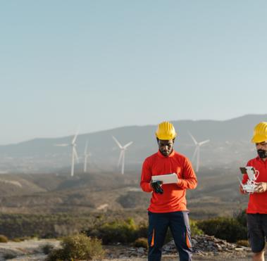 Engineers on a site 